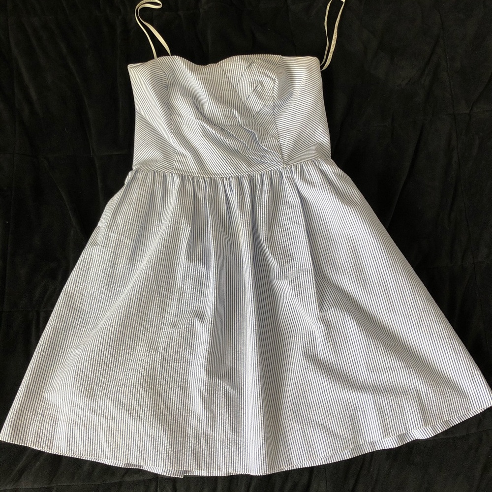 LILLY PULITZER Seersucker Strapless Dress